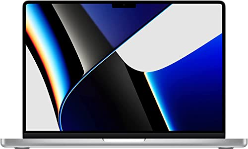 Late 2021 Apple MacBook Pro with Apple M1 Pro chip (14 inch, 16GB RAM, 512GB SSD) Silver (Renewed)