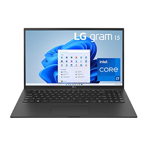 LG Gram 15Z95P Laptop 15.6" Ultra-Lightweight, IPS, FHD (1920 x 1080), Intel CORE i7, 16GB RAM, 512GB SSD, Windows 11 Home, 80Wh Battery, Alexa Built-in, 2X USB-C, HDMI, USB-A – Black (Renewed)