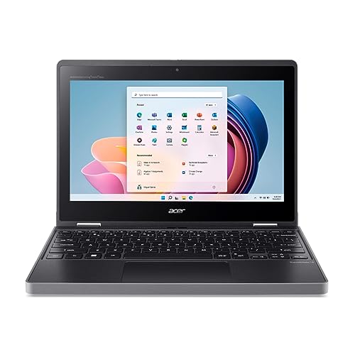 acer TravelMate Spin B3 B311RN-33 TMB311RN-33-C0JS 11.6" Touchscreen Convertible 2 in 1 Notebook - HD - 1366 x 768 - Intel N100 Quad-core (4 Core) - 4 GB Total RAM - 128 GB SSD - Black - New