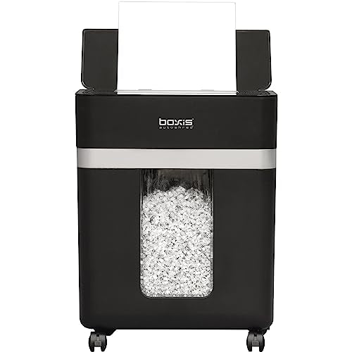 Boxis Autoshred 100-Sheet Micro-Cut Shredder, Black, AD100A - Used