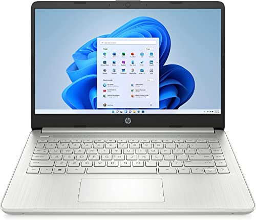 HP Laptop 14-DQ5043CL 14-inch FHD Screen Notebook, Intel Core i3-1215U 8GB DDR4 RAM, 512GB PCIe SSD PC Windows 11 Home Installed, Portable Traditional Computer w/ HDMI USB C Port Silver (Renewed)