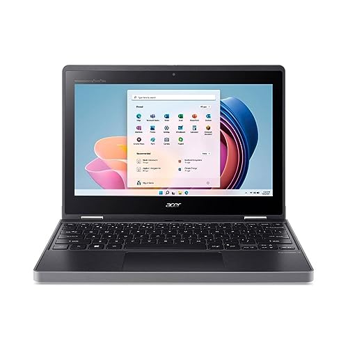 acer TravelMate Spin B3 B311R-33 TMB311R-33-C04F 11.6" Touchscreen Convertible 2 in 1 Notebook - HD - 1366 x 768 - Intel N100 Quad-core (4 Core) - 4 GB Total RAM - 128 GB SSD - Black - New